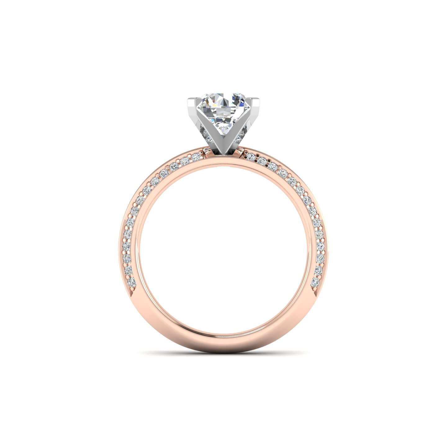 Raya Knife Edge Pave Ring